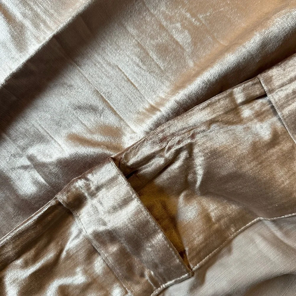 West Elm luster velvet curtains 48” x 96” set of 2
